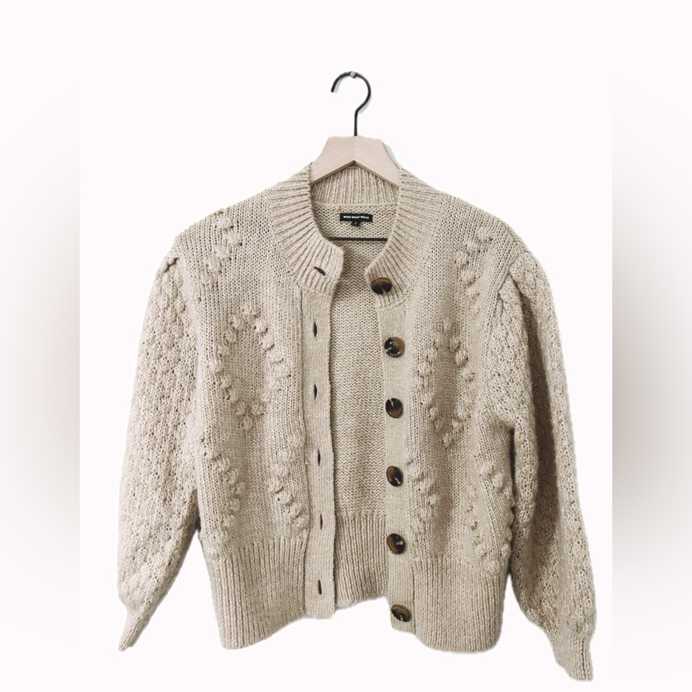 Who What Wear Cardigan Tan Size Small